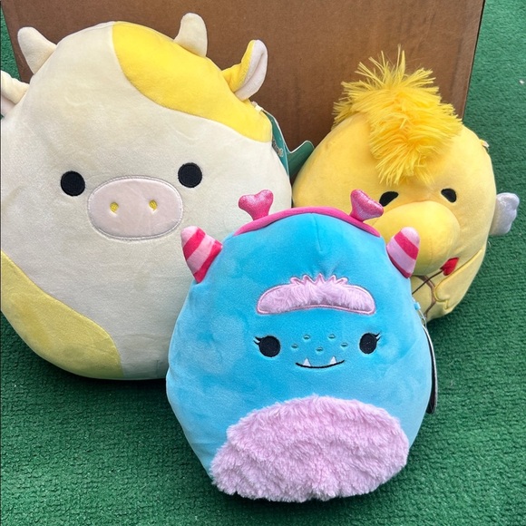 Cute Yellow and White Cow Plush Toy - Picture 1 of 11